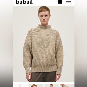 Babaa jumper no63 mist one size wool